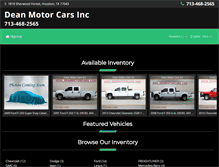 Tablet Screenshot of deanmotorcars.com